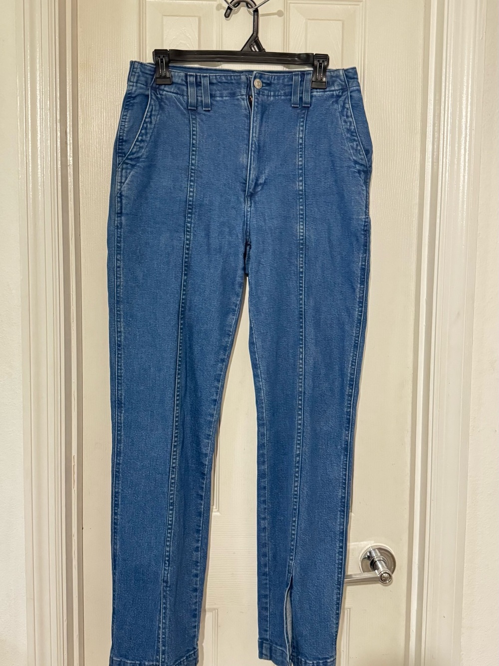 Madewell Slim-Seamed Blue Skinny Jeans